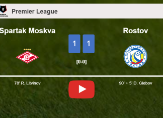 Rostov clutches a draw against Spartak Moskva. HIGHLIGHTS