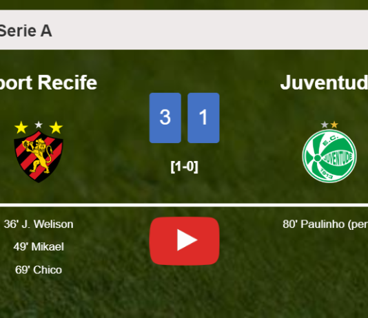 Sport Recife defeats Juventude 3-1. HIGHLIGHTS