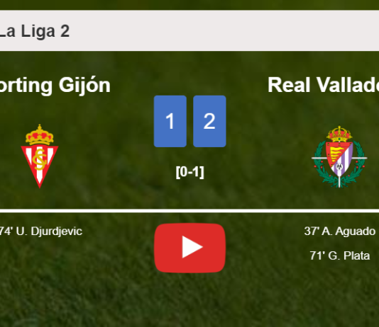 Real Valladolid conquers Sporting Gijón 2-1. HIGHLIGHTS