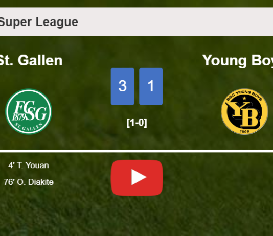 St. Gallen overcomes Young Boys 3-1. HIGHLIGHTS