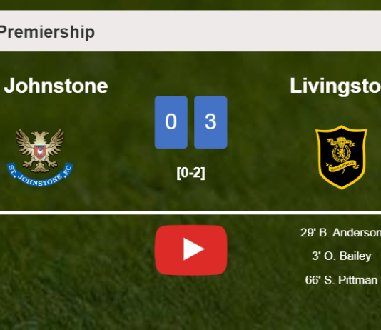 Livingston defeats St. Johnstone 3-0. HIGHLIGHTS