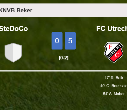 FC Utrecht overcomes SteDoCo 5-0 after playing a incredible match