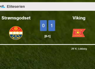 Viking prevails over Strømsgodset 1-0 with a goal scored by K. Lokberg