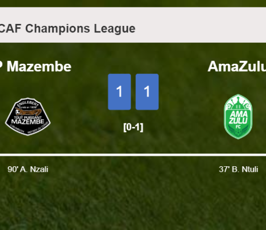 TP Mazembe seizes a draw against AmaZulu
