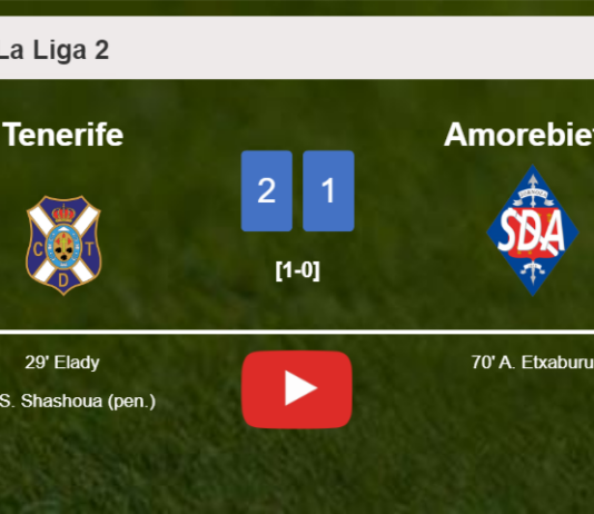 Tenerife defeats Amorebieta 2-1. HIGHLIGHTS