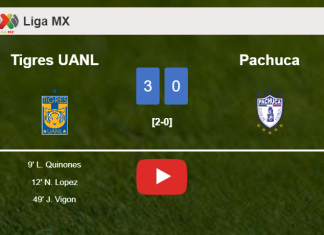 Tigres UANL beats Pachuca 3-0. HIGHLIGHTS
