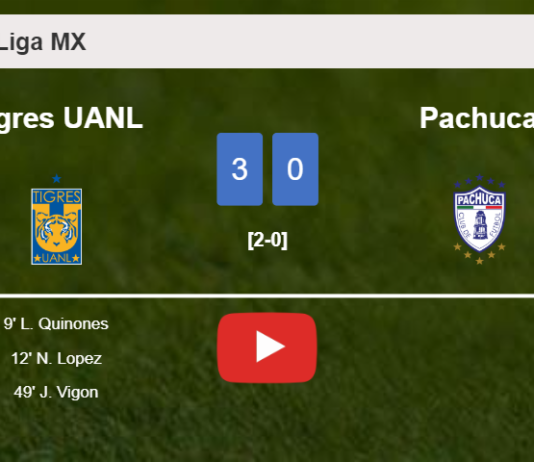 Tigres UANL beats Pachuca 3-0. HIGHLIGHTS