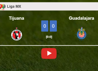 Tijuana stops Guadalajara with a 0-0 draw. HIGHLIGHTS