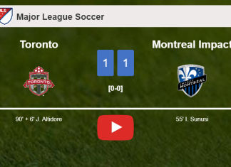 Toronto seizes a draw against Montreal Impact. HIGHLIGHTS