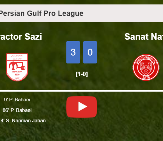 Tractor Sazi beats Sanat Naft 3-0. HIGHLIGHTS