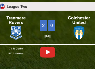 Tranmere Rovers surprises Colchester United with a 2-0 win. HIGHLIGHTS, Interview