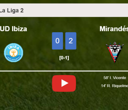 Mirandés overcomes UD Ibiza 2-0 on Sunday. HIGHLIGHTS