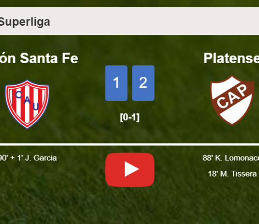 Platense tops Unión Santa Fe 2-1. HIGHLIGHTS