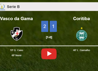 Vasco da Gama beats Coritiba 2-1. HIGHLIGHTS