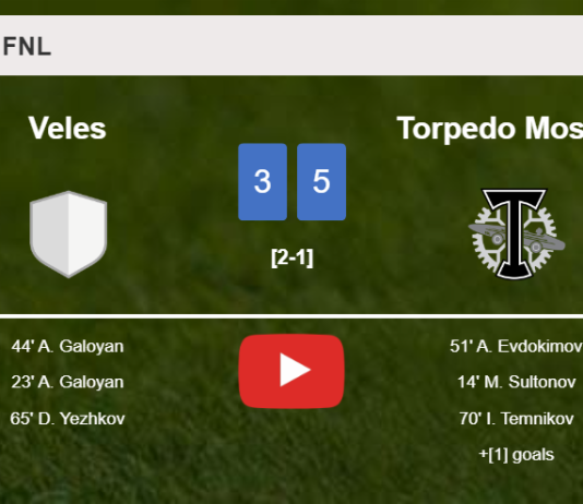 Torpedo Moskva prevails over Veles 5-3 after playing a incredible match. HIGHLIGHTS