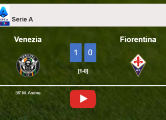 Venezia overcomes Fiorentina 1-0 with a goal scored by M. Aramu. HIGHLIGHTS