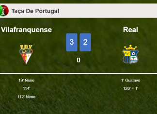 Vilafranquense demolishes Real 3-2 with 2 goals from N. 