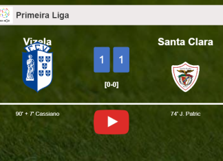Vizela grabs a draw against Santa Clara. HIGHLIGHTS