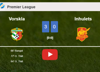 Vorskla conquers Inhulets 3-0. HIGHLIGHTS