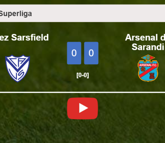 Arsenal de Sarandi stops Vélez Sarsfield with a 0-0 draw. HIGHLIGHTS