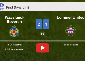 Waasland-Beveren grabs a 2-1 win against Lommel United 2-1. HIGHLIGHTS
