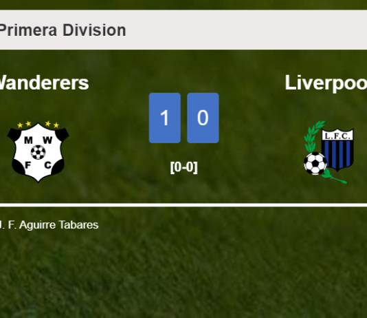 Wanderers prevails over Liverpool 1-0 with a goal scored by J. F.
