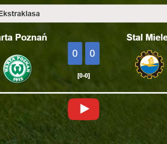 Warta Poznań draws 0-0 with Stal Mielec on Sunday. HIGHLIGHTS