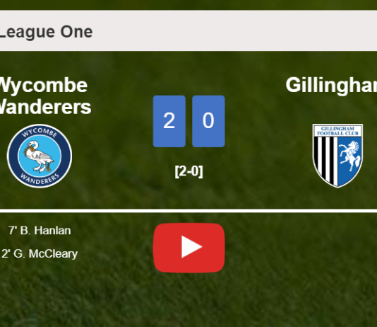 Wycombe Wanderers surprises Gillingham with a 2-0 win. HIGHLIGHTS