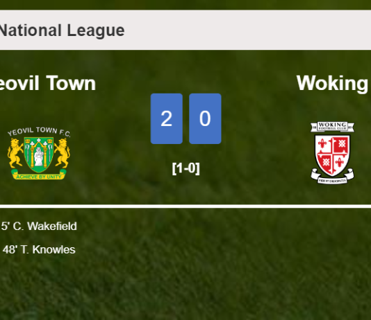Yeovil Town prevails over Woking 2-0 on Tuesday