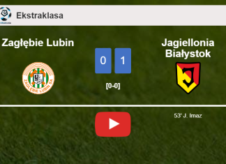 Jagiellonia Białystok tops Zagłębie Lubin 1-0 with a goal scored by J. Imaz. HIGHLIGHTS