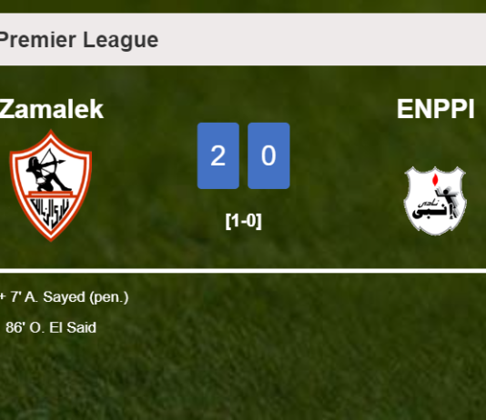 Zamalek defeats ENPPI 2-0 on Tuesday