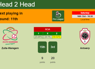 H2H, PREDICTION. Zulte-Waregem vs Antwerp | Odds, preview, pick 16-10-2021 - Pro League