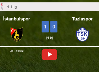 İstanbulspor conquers Tuzlaspor 1-0 with a goal scored by I. Yilmaz. HIGHLIGHTS