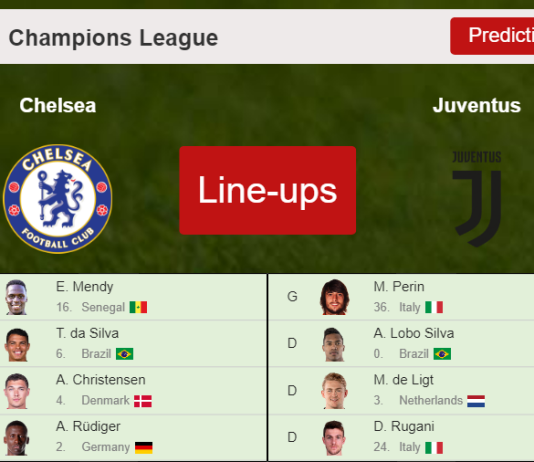 PREDICTED STARTING LINE UP: Chelsea vs Juventus - 23-11-2021 Champions League - Europe