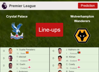PREDICTED STARTING LINE UP: Crystal Palace vs Wolverhampton Wanderers - 06-11-2021 Premier League - England