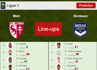 PREDICTED STARTING LINE UP: Metz vs Bordeaux - 21-11-2021 Ligue 1 - France
