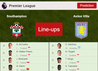 PREDICTED STARTING LINE UP: Southampton vs Aston Villa - 05-11-2021 Premier League - England