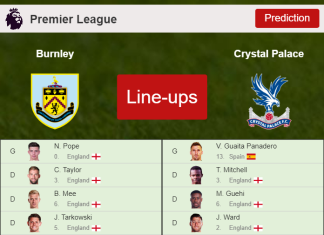 PREDICTED STARTING LINE UP: Burnley vs Crystal Palace - 20-11-2021 Premier League - England