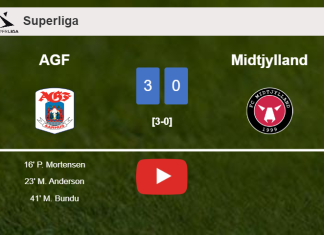 AGF tops Midtjylland 3-0. HIGHLIGHTS