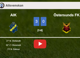 AIK tops Östersunds FK 3-0. HIGHLIGHTS