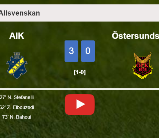 AIK tops Östersunds FK 3-0. HIGHLIGHTS