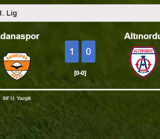 Adanaspor beats Altınordu 1-0 with a late goal scored by U. Yazgili