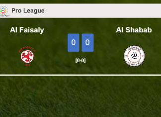 Al Faisaly draws 0-0 with Al Shabab on Saturday