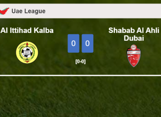 Al Ittihad Kalba draws 0-0 with Shabab Al Ahli Dubai on Tuesday