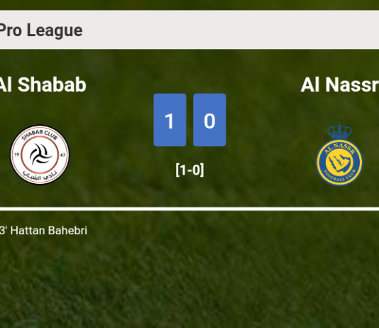 Al Shabab overcomes Al Nassr 1-0 with a goal scored by H. Bahebri