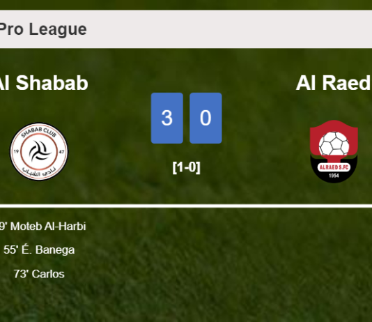 Al Shabab defeats Al Raed 3-0