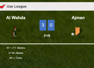 Al Wahda tops Ajman 3-0