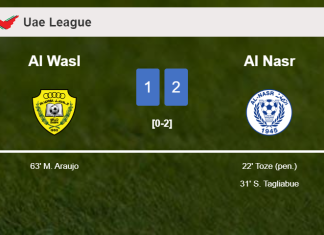 Al Nasr overcomes Al Wasl 2-1