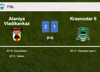 Alaniya Vladikavkaz beats Krasnodar II 2-1