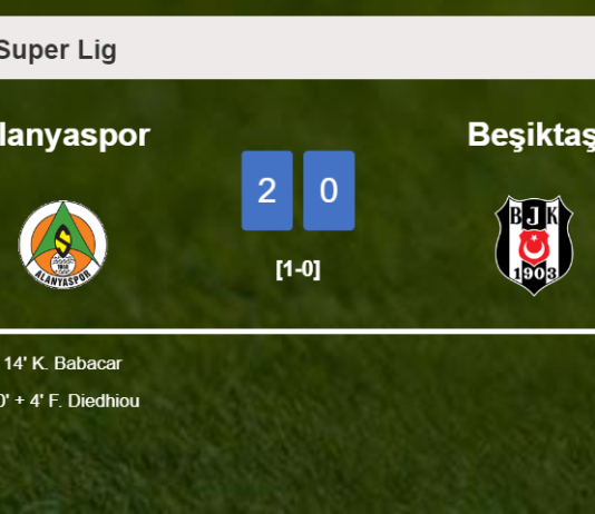 Alanyaspor overcomes Beşiktaş 2-0 on Saturday